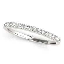 Load image into Gallery viewer, 14k White Gold Diamond Scalloped Set Wedding Band (1/6 cttw)
