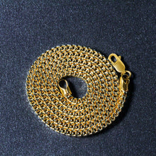 Load image into Gallery viewer, 3.2mm 14k Yellow Gold Square Franco Chain
