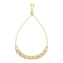 Load image into Gallery viewer, Adjustable Chain Bracelet in 14k Yellow Gold
