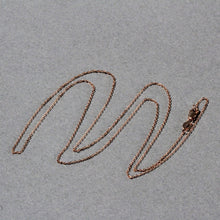 Load image into Gallery viewer, 18k Rose Gold Diamond Cut Cable Link Chain (0.75 mm)
