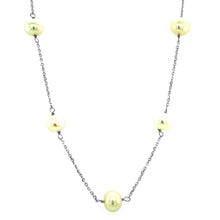 Load image into Gallery viewer, 14k White Gold Necklace with White Pearls
