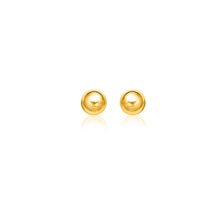 将图片加载到图库查看器，14k Yellow Gold Spherical Stud Earrings (8.0 mm)
