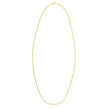 Load image into Gallery viewer, Double Extendable Cable Chain in 14k Yellow Gold (1.40 mm)
