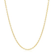 将图片加载到图库查看器，18k Yellow Gold Round Cable Link Chain 1.5mm
