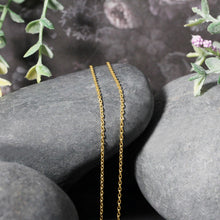 将图片加载到图库查看器，18k Yellow Gold Round Cable Link Chain 1.5mm
