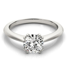 Load image into Gallery viewer, 14k White Gold Double Prong Set Solitaire Diamond Engagement Ring (1 cttw)
