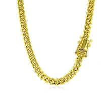 将图片加载到图库查看器，3.9mm 10k Yellow Gold Classic Miami Cuban Solid Chain
