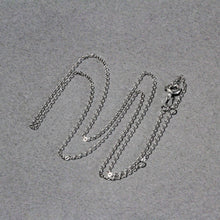 Load image into Gallery viewer, Double Extendable Piatto Chain in 14k White Gold (1.2mm)
