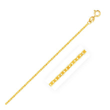 Load image into Gallery viewer, 10k Yellow Gold Mariner Link Anklet 1.2mm
