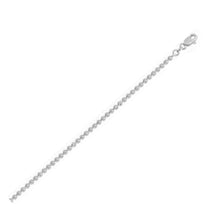 Load image into Gallery viewer, Moon Cut Bead Chain in 14k White Gold (2.50 mm)
