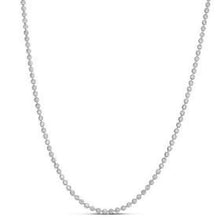Load image into Gallery viewer, Moon Cut Bead Chain in 14k White Gold (2.50 mm)
