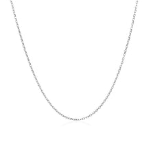 Load image into Gallery viewer, 14k White Gold Diamond Cut Cable Link Chain 0.8mm
