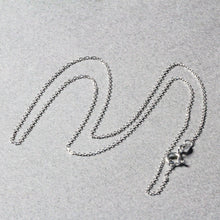Load image into Gallery viewer, 14k White Gold Diamond Cut Cable Link Chain 0.8mm
