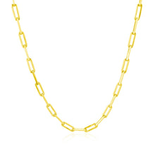 Load image into Gallery viewer, 14K Yellow Gold Paperclip Chain (2.5mm)
