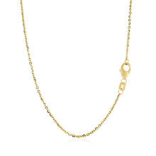 Load image into Gallery viewer, 14k Yellow Gold Chain Necklace with a Shiny Flat Bar
