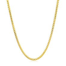 Load image into Gallery viewer, 2.2mm 14k Yellow Solid Gold Diamond Cut Round Franco Chain
