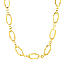 Load image into Gallery viewer, 14k Yellow Gold Necklace with Polished Oval Links
