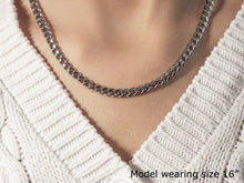 将图片加载到图库查看器，5.5mm 14k White Gold Miami Cuban Semi Solid Chain
