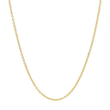 将图片加载到图库查看器，14k Yellow Gold Round Cable Link Chain 1.3mm
