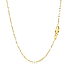 将图片加载到图库查看器，14k Yellow Gold Round Cable Link Chain 1.3mm
