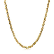 将图片加载到图库查看器，14k Yellow Gold Solid Round Box Chain 2.5 mm
