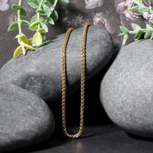 将图片加载到图库查看器，14k Yellow Gold Solid Round Box Chain 2.5 mm

