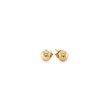 将图片加载到图库查看器，14k Yellow Gold Round Stud Earrings (5.0 mm)
