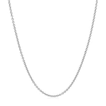 将图片加载到图库查看器，14k White Gold Round Cable Link Chain 1.3mm
