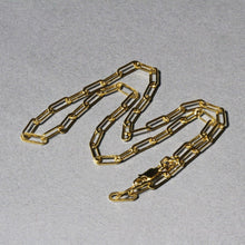 将图片加载到图库查看器，14K Yellow Gold Wide Paperclip Chain (3.3mm)
