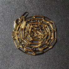 将图片加载到图库查看器，14K Yellow Gold Wide Paperclip Chain (3.3mm)
