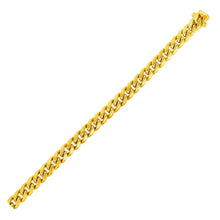 将图片加载到图库查看器，6.1mm 14k Yellow Gold Semi Solid Miami Cuban Chain
