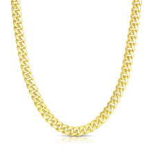将图片加载到图库查看器，6.1mm 14k Yellow Gold Semi Solid Miami Cuban Chain
