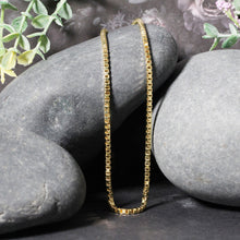 Load image into Gallery viewer, 2.0mm 14k Yellow Gold Semi Solid Box Chain
