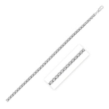 Load image into Gallery viewer, Sterling Silver Rhodium Plated Mariner Chain 5.6mm
