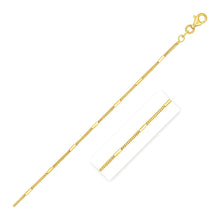 Load image into Gallery viewer, Diamond Cut Bar Links Pendant Chain in 14k Yellow Gold (1.3mm)
