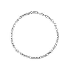 Load image into Gallery viewer, 14k White Gold French Cable Chain Bracelet  (2.50 mm)
