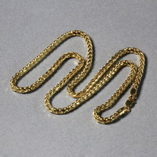 Load image into Gallery viewer, 3.15mm 14k Yellow Gold Diamond Cut Round Franco Chain
