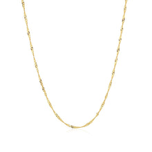 Load image into Gallery viewer, 14k Yellow Gold Singapore Chain 1.5mm
