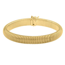 将图片加载到图库查看器，14k Yellow Gold Tubogas Bracelet (9.00 mm)
