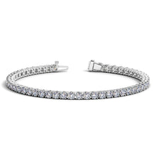 Load image into Gallery viewer, Lab Grown Round Diamond Tennis Bracelet in 14k White Gold (6 cctw F/G  VS2/SI1)
