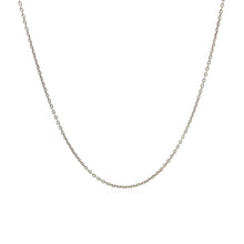 将图片加载到图库查看器，14k White Gold Round Cable Link Chain 1.1mm
