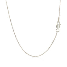 将图片加载到图库查看器，14k White Gold Round Cable Link Chain 1.1mm

