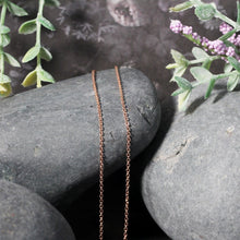 Load image into Gallery viewer, 14k Rose Gold Round Cable Link Chain (1.25 mm)

