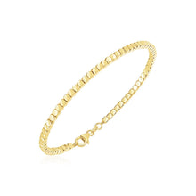 将图片加载到图库查看器，14k Yellow Gold High Polish Bead Cuff Bangle
