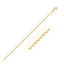 Load image into Gallery viewer, 18k Yellow Gold Diamond Cut Cable Link Chain (1.90 mm)

