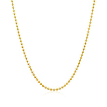 Load image into Gallery viewer, 14k Yellow Gold Bead Chain 1.5mm
