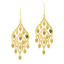 将图片加载到图库查看器，14K Yellow Gold Polished Chandelier Earring
