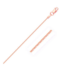 Load image into Gallery viewer, 14k Rose Gold Round Wheat Chain (1.00 mm)

