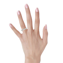 Load image into Gallery viewer, Round Cut Lab Grown Diamond Eternity Ring in 14k White Gold (2 cttw FG/VS2)
