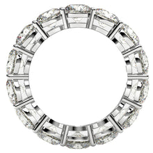 Load image into Gallery viewer, Round Cut Lab Grown Diamond Eternity Ring in 14k White Gold (6 cttw FG/VS2)
